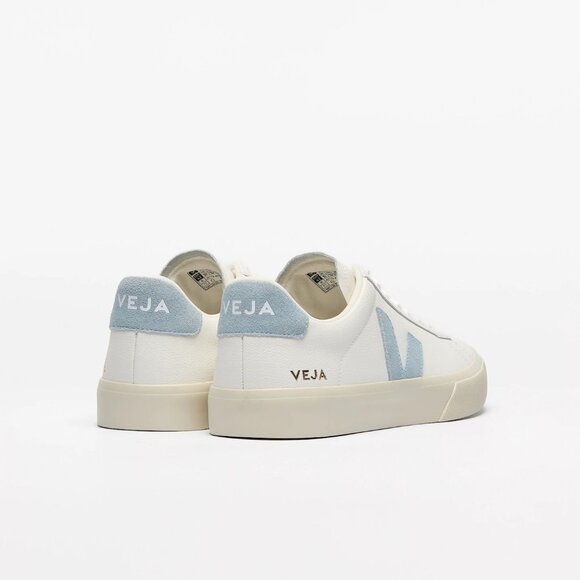 Veja Campo Leather in White Steel - Picture 3 of 4
